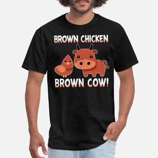 Brown Chicken Brown Cow' Men's T-Shirt 